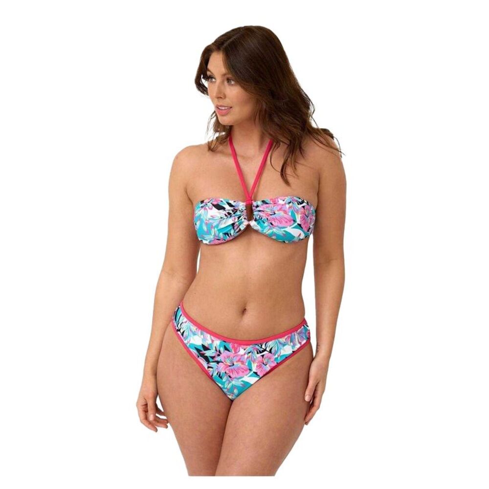 Be You Womens/Ladies Floral Halter Neck Bikini Top / Multicolored
